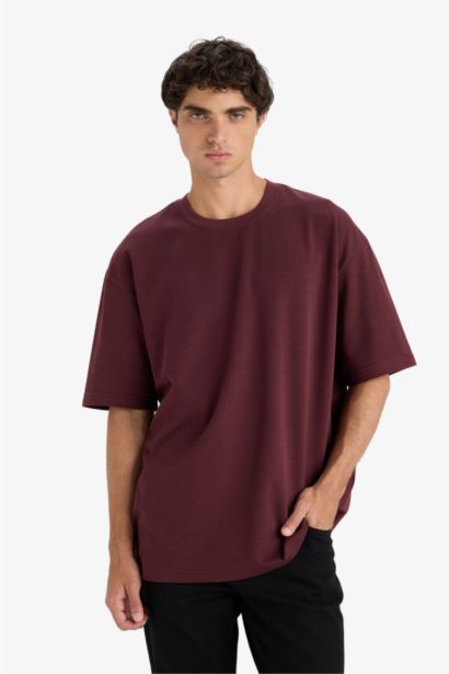 Oversize Fit Crew Neck Short Sleeve T-Shirt