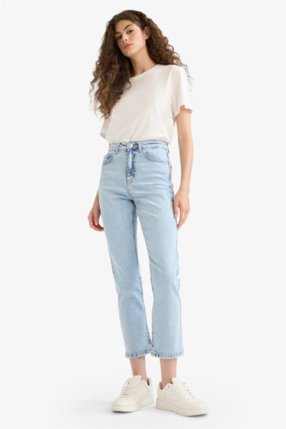 Mary Vintage Straight Fit High Waist Ankle Length Jeans