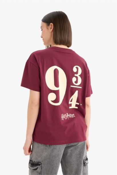 Harry Potter Oversize Fit Printed T-Shirt