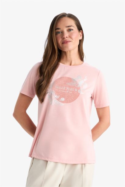 Regular Fit Crew Neck Short Sleeve T-Shirt