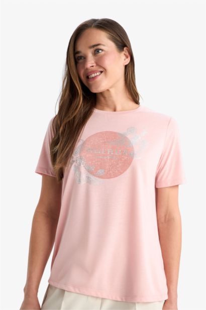 Regular Fit Crew Neck Short Sleeve T-Shirt