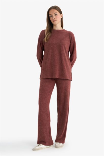 Straight Fit Straight Leg Trousers