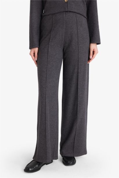 Wide Leg Straight Leg Trousers