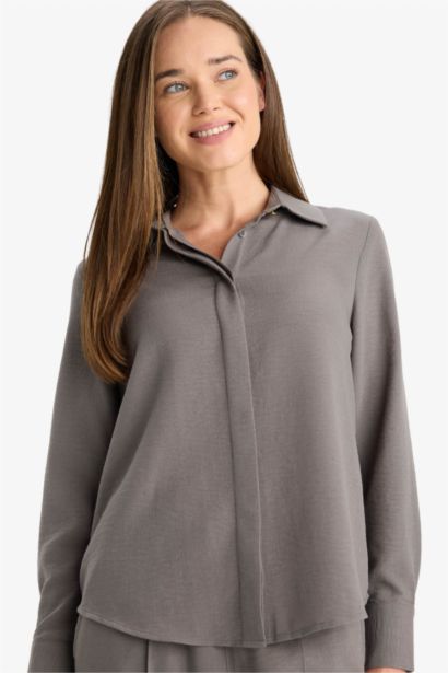 Chemise manches longues en tissu aerobin Coupe régulière