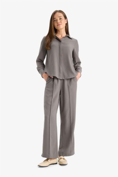 Chemise manches longues en tissu aerobin Coupe régulière