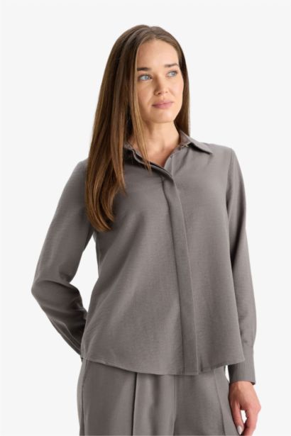 Chemise manches longues en tissu aerobin Coupe régulière