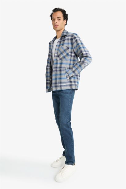 Regular Fit Flannel Long Sleeve Shirt