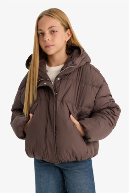 Girl Hooded Waterproof Jacket