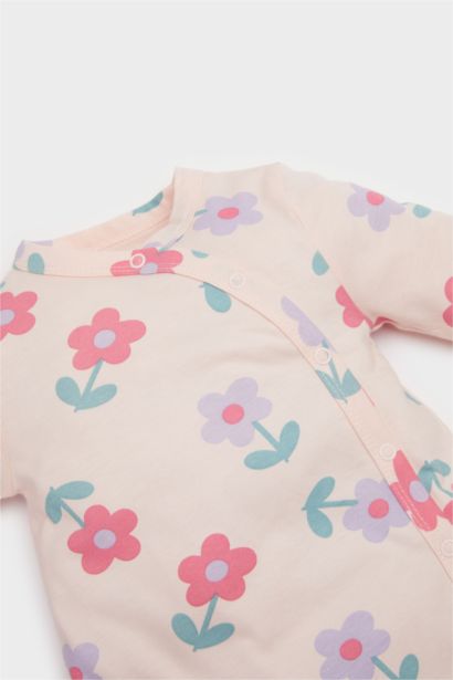 Baby Girl Newborn Floral Cotton Jumpsuit