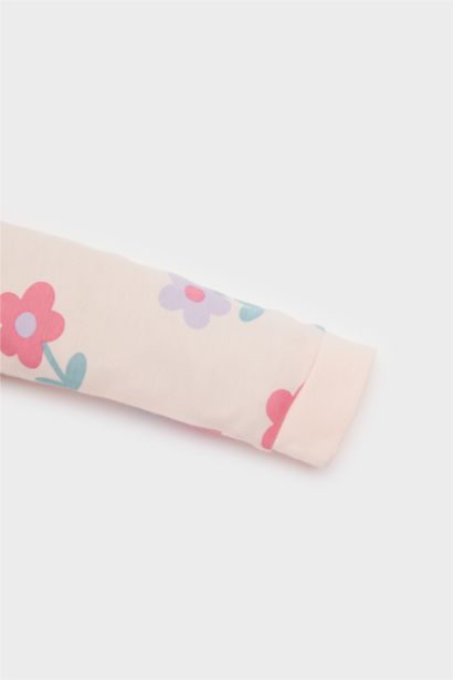 Baby Girl Newborn Floral Cotton Jumpsuit