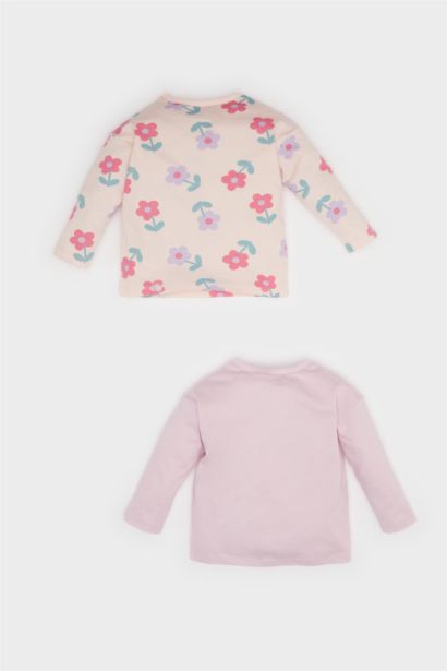 Baby Girl 2 piece Long Sleeve Snap Body