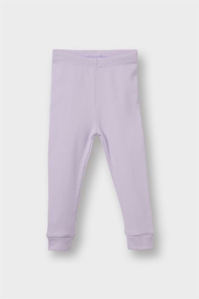 طقم بناتي تيشرت وبنطلون قصة عادية بطبعة يونيكورن - قطعتين