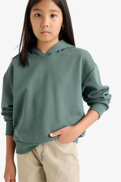 Girl Relax Fit Basic Hoodie