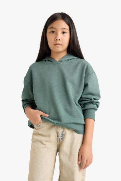 Girl Relax Fit Basic Hoodie