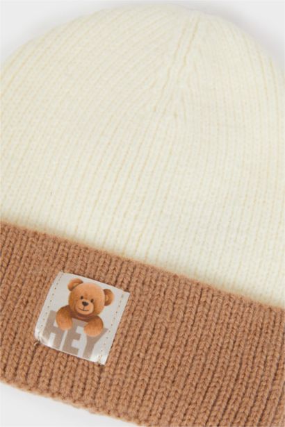 Baby Boy Color Block Knit Beanie