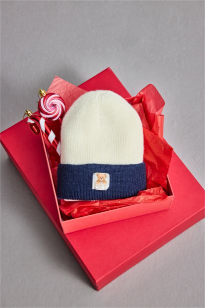 Baby Boy Color Block Knit Beanie