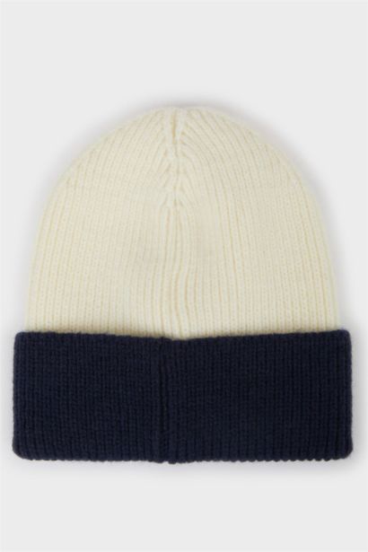 Baby Boy Color Block Knit Beanie