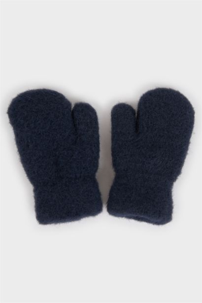 Erkek Bebek İçi Suni Yünlü Eldiven