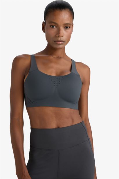 DeFactoFit Laser Cut Breathable Fabric Sports Bra