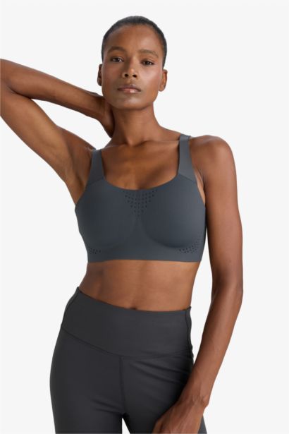 DeFactoFit Laser Cut Breathable Fabric Sports Bra