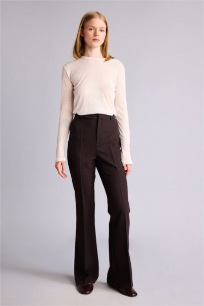 Normal Waist Flare Trousers
