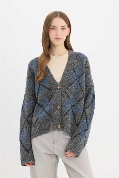 Regular Fıt Triko Hırka