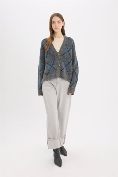 Regular Fıt Triko Hırka