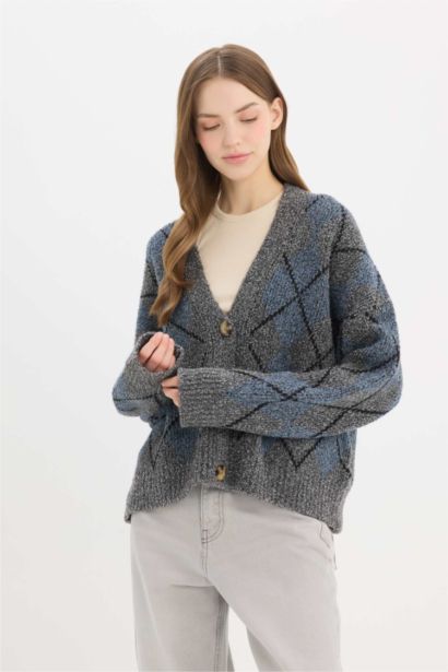 Regular Fıt Triko Hırka