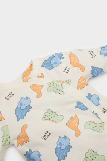 Baby Boy Newborn Dinosaur Printed Cotton Jumpsuit