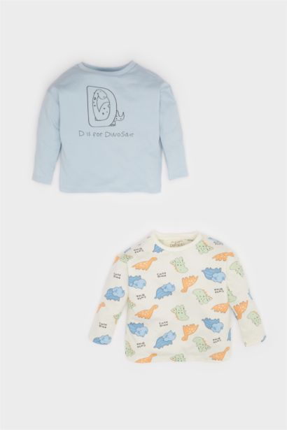 Baby Boy 2 piece Long Sleeve Long Sleeve Snap Body
