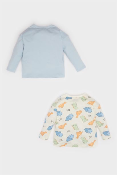 Baby Boy 2 piece Long Sleeve Long Sleeve Snap Body