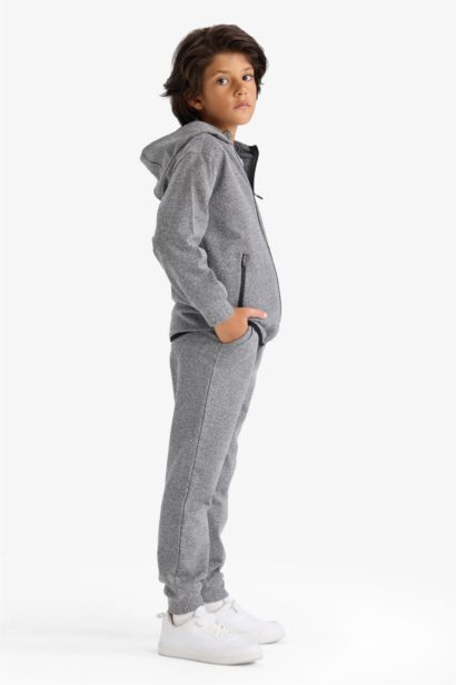 بنطلون سويت بانتس جوجر اولادي قصة عادية ميلانج أنثرا