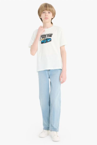 Boy Crew Neck Printed Short Sleeve T-Shirt