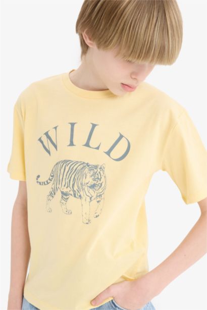 Boy New Regular Fit Crew Neck Short Sleeve T-Shirt