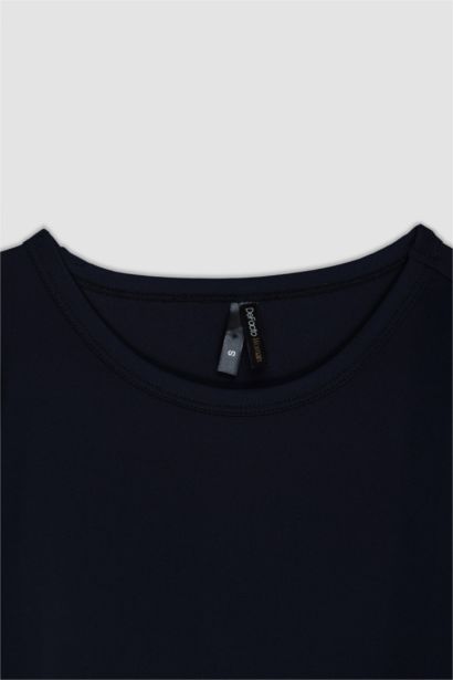 Slim Fit Crew Neck Basic Long Sleeve T-Shirt