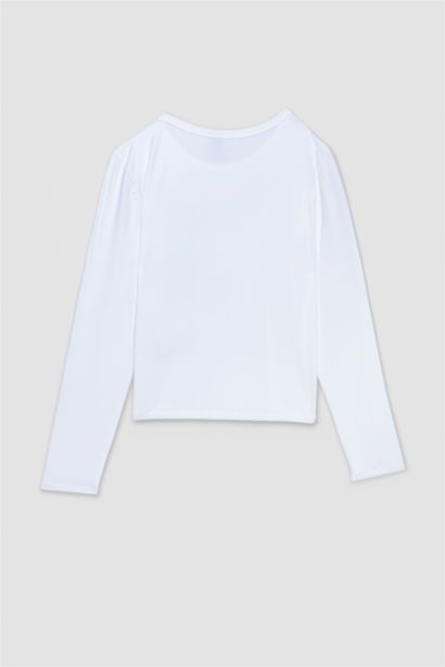 Slim Fit Crew Neck Basic Long Sleeve T-Shirt