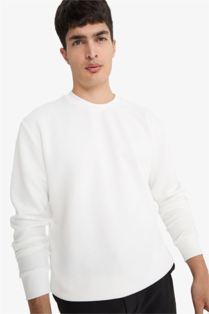 қалыпты пішім дөңгелек жаға Свитер