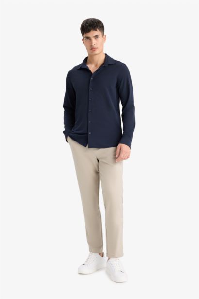 قميص بيكيه قصة سليم وأكمام طويلة