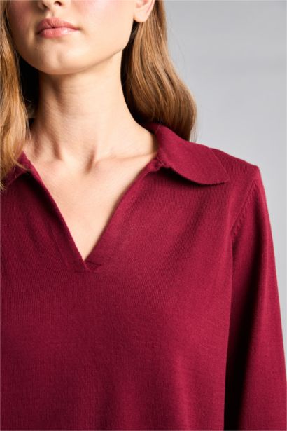 Regular Regular Fit Polo Collar Pullover