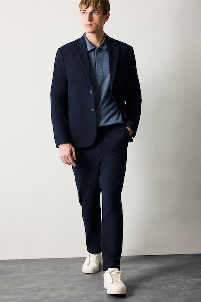 Tailored Fit Dar Kesim Penye Pantolon