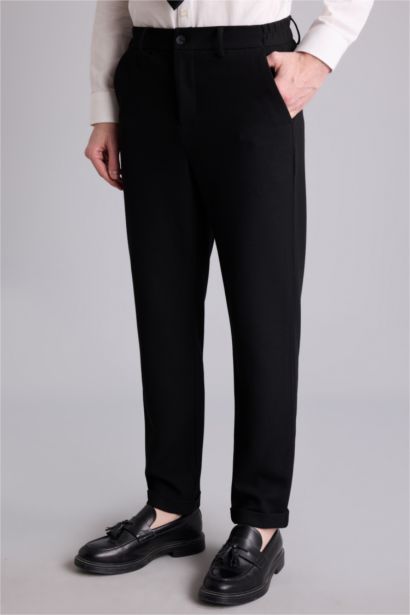 Tailored Fit Ankle Length Trousers