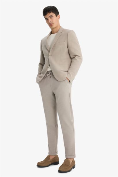 Jogger Fit Crop Cotton Trousers