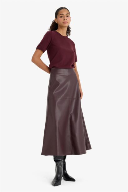 a сызығы максималды ұзындық Трикотаж юбка