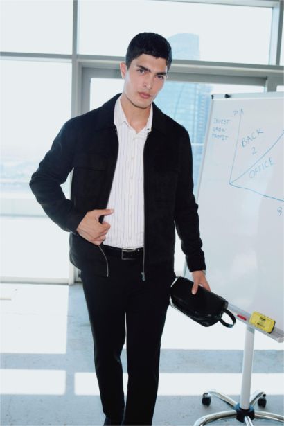 Ceinture en similicuir à boucle rectangulaire pour homme