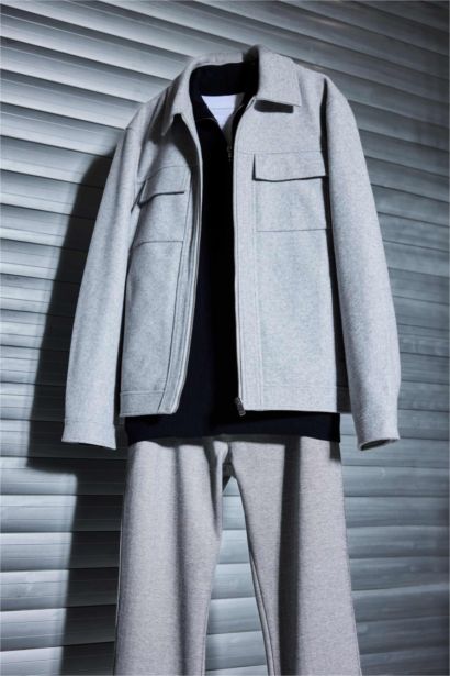 Slim Fit Polo Collar Lined Zippered Winter Jacket