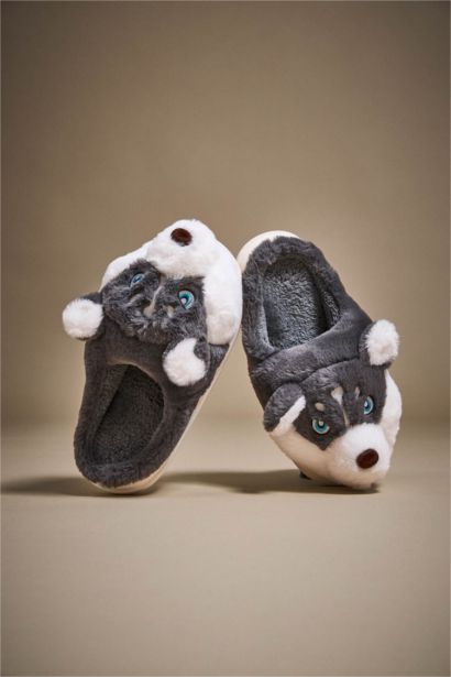 Erkek Kurt Düz Taban Panduf