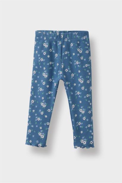 Baby Girl Floral Patterned Sweatshirt Leggings 2 Piece Set