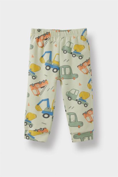 Baby Boy Vehicle Printed Top Bottoms 2 Piece Pajama Set