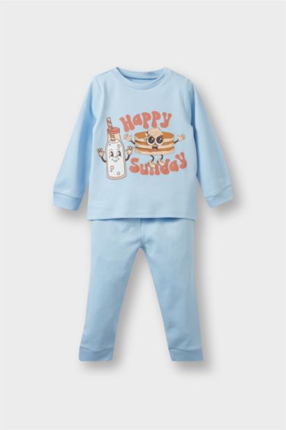 Baby Boy Food Printed 2 Piece Pajama Set