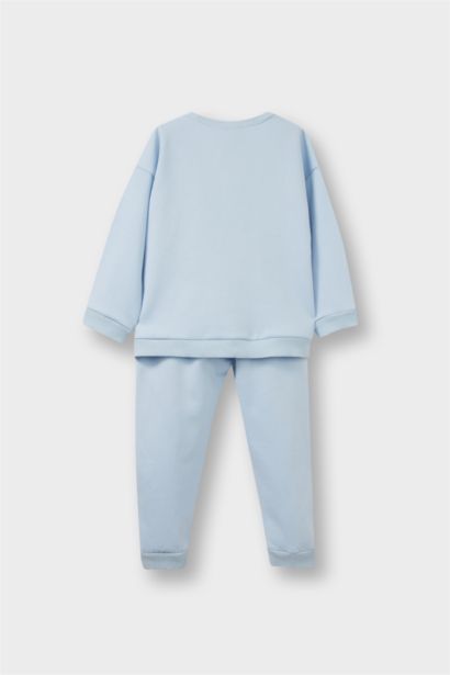 Baby Girl Slogan Printed Thin Fabric Soft Lining 2 Piece Set